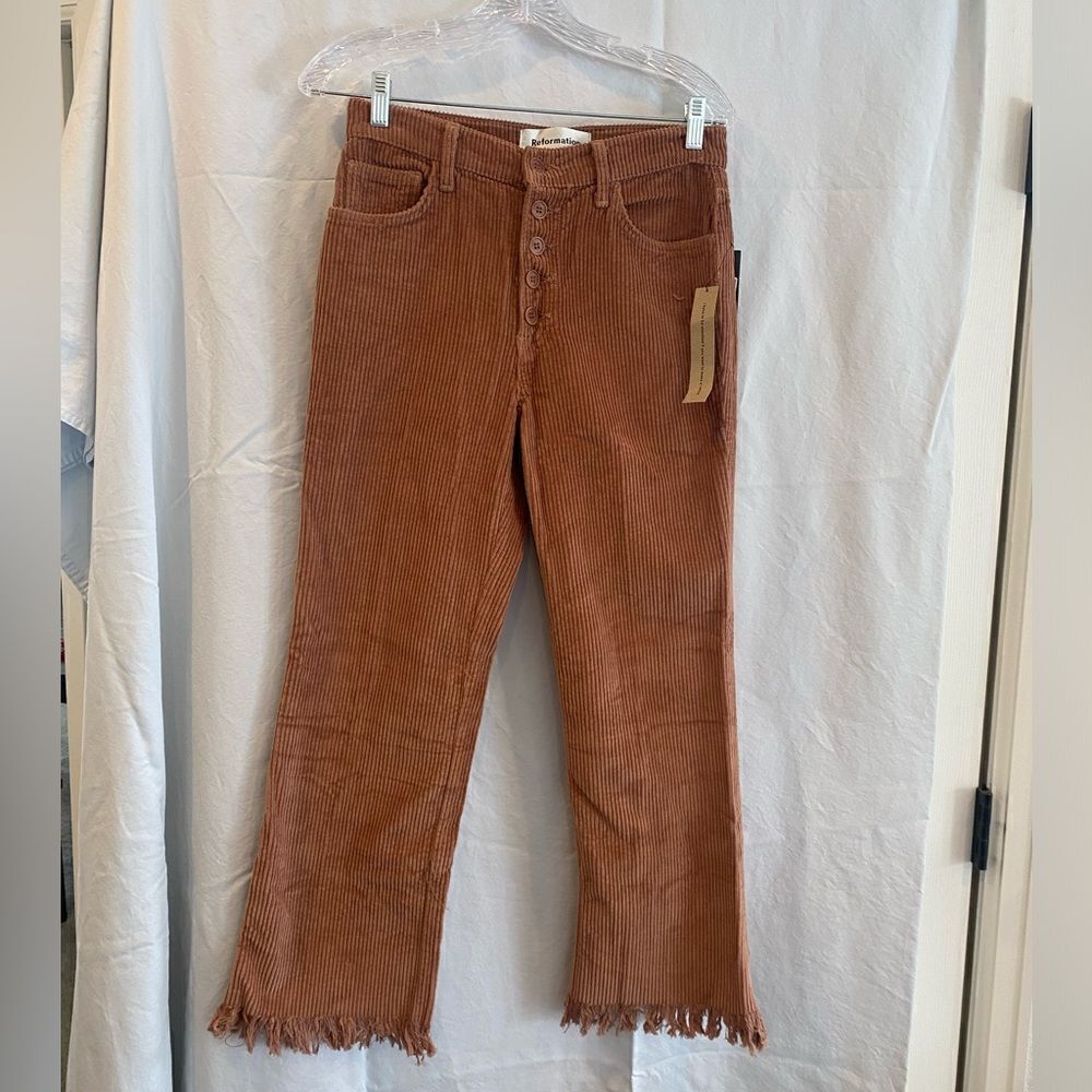 NWT Reformation Jessie Pant in Nutmeg